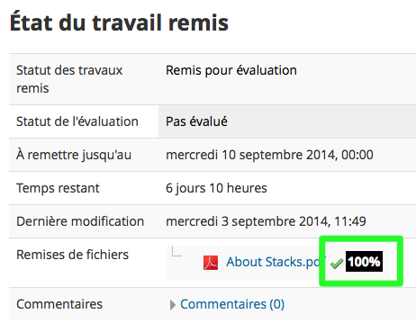 Compilatio étudiant